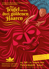 Plakat Der Teufel mit den drei goldenen Haaren