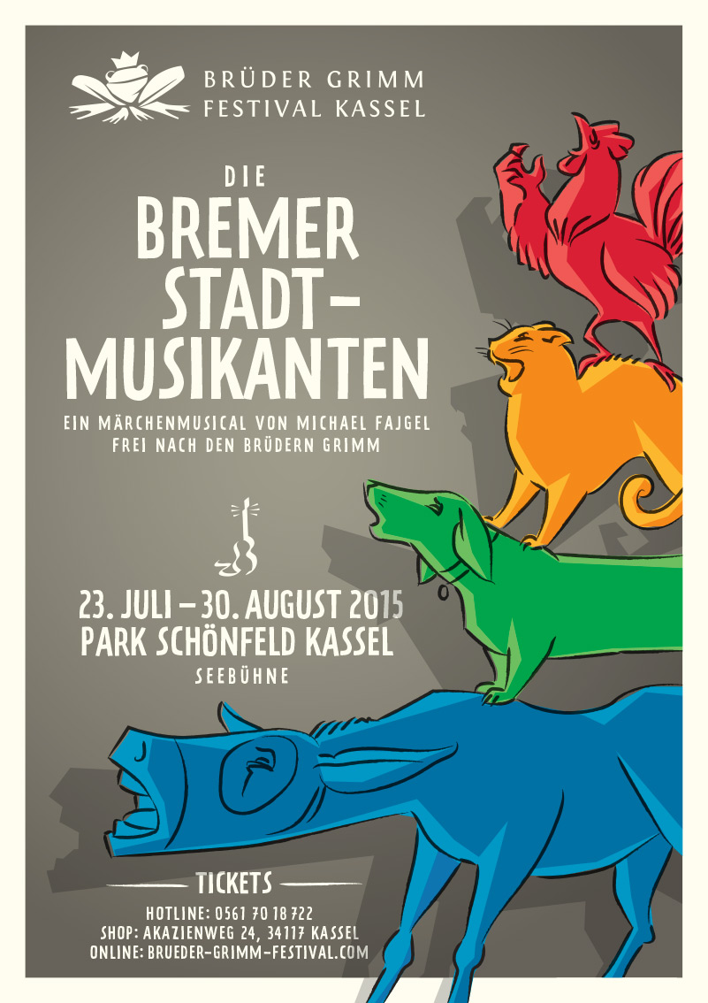 Plakat Die Bremer Stadtmusikanten